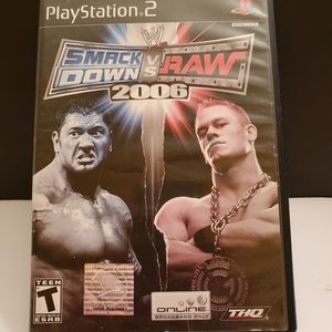 Playstation 2 game Smack Down vs Raw 2006